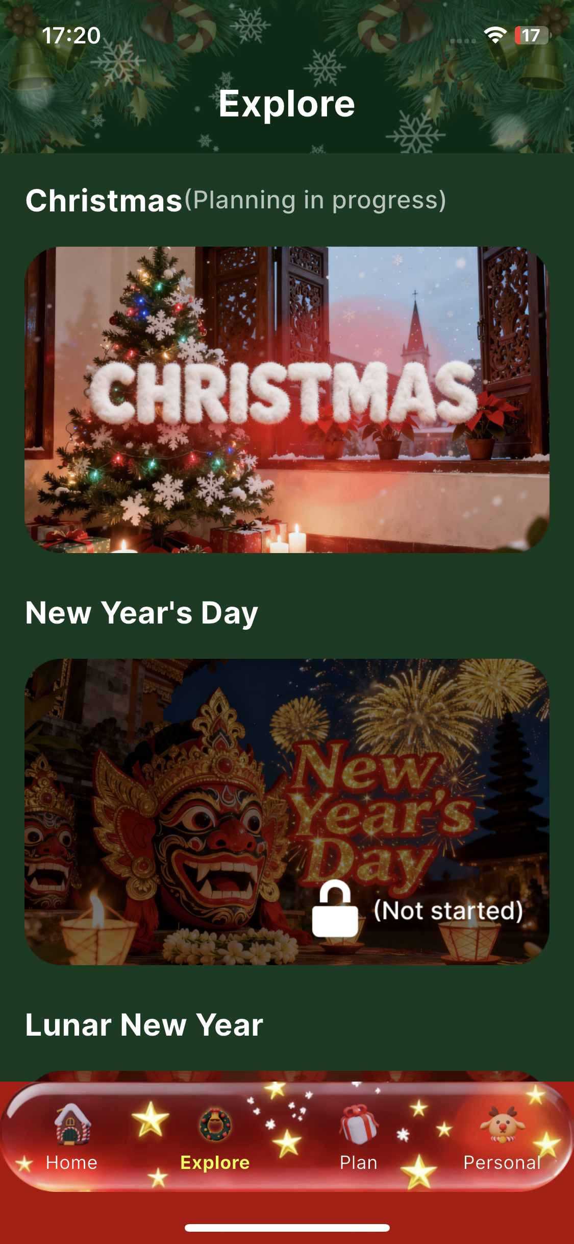 SantaSave Progress Screen